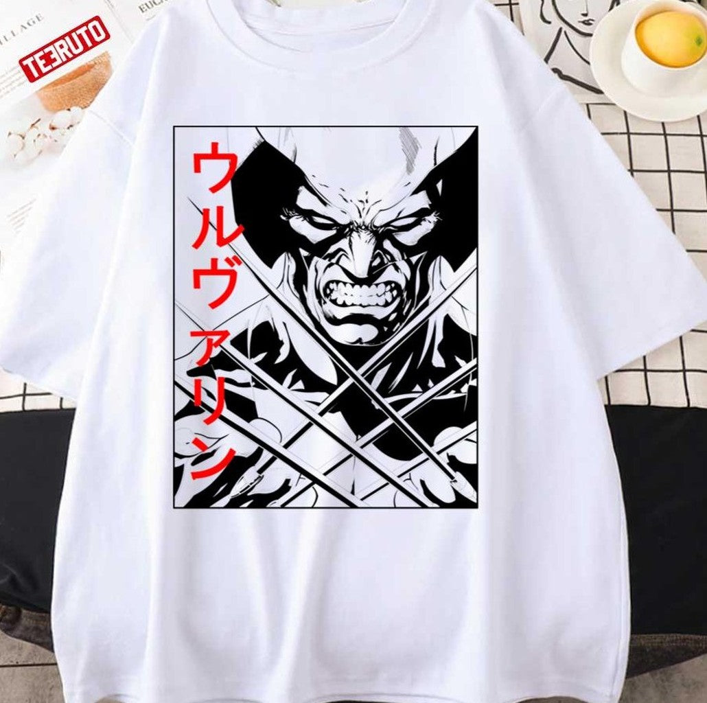 Ronin Wolverine Japanese Unisex T-shirt - T-Shirt, Sweatshirt, Hoodie