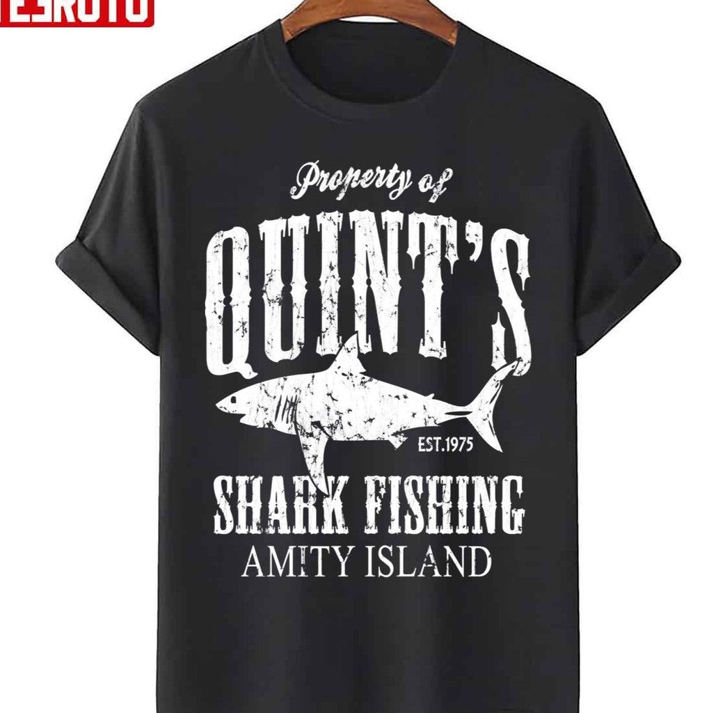 Quints Shark Fishing Amity Island Unisex T-Shirt - T-Shirt, Sweatshirt, Hoodie