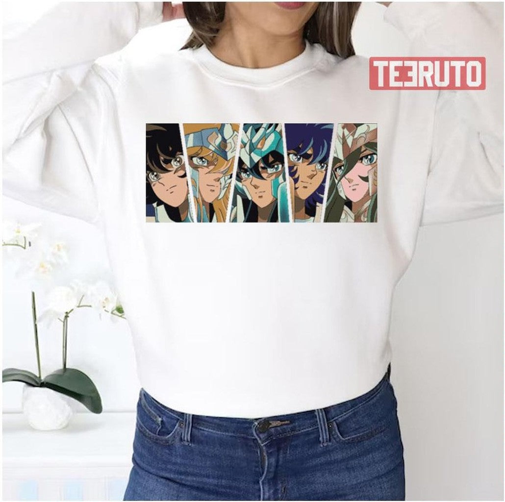 Saint Seiya 8bit Style Unisex Sweatshirt - T-Shirt, Sweatshirt, Hoodie