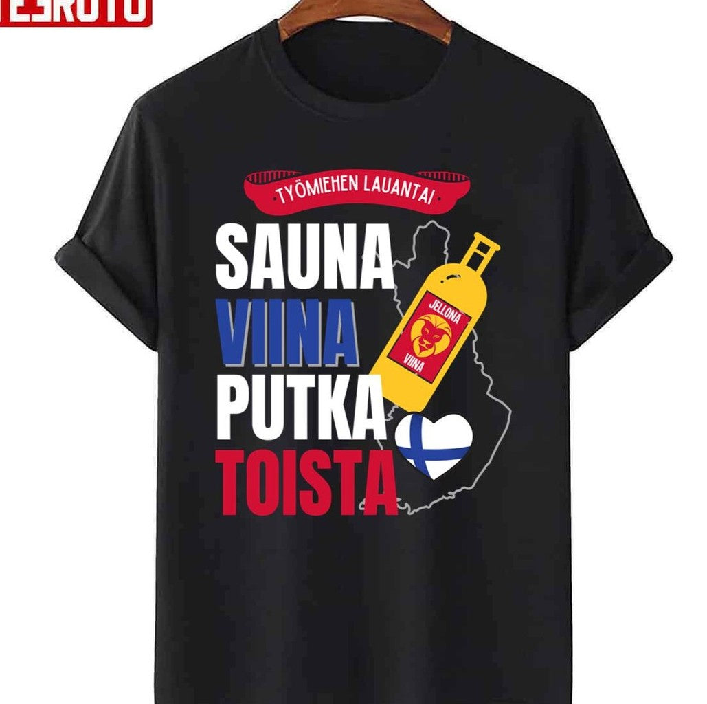 Sauna Viina Putka Tymiehen Lauantai A Tribute To Mr Irwin G Number Three Unisex T-shirt - T-Shirt, Sweatshirt, Hoodie