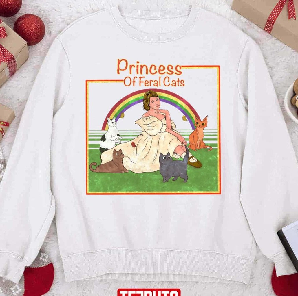 Princess Of Feral Cats Christmas Unisex Sweatshirt - T-Shirt, Sweatshirt, Hoodie