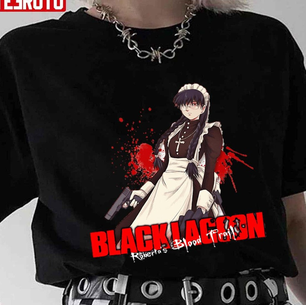 Roberta's Blood Trail Black Lagoon Anime Unisex T-shirt - T-Shirt, Sweatshirt, Hoodie