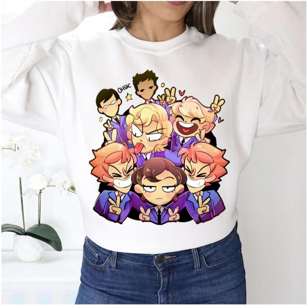Ohshc Funny Chibi Ouran Highschool Host Club Unisex Sweatshirt - T-Shirt, Sweatshirt, Hoodie