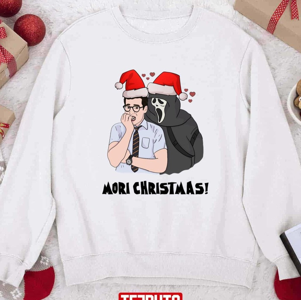 Mori Christmas Dwight Fairfield Ghostie Unisex Sweatshirt - T-Shirt, Sweatshirt, Hoodie
