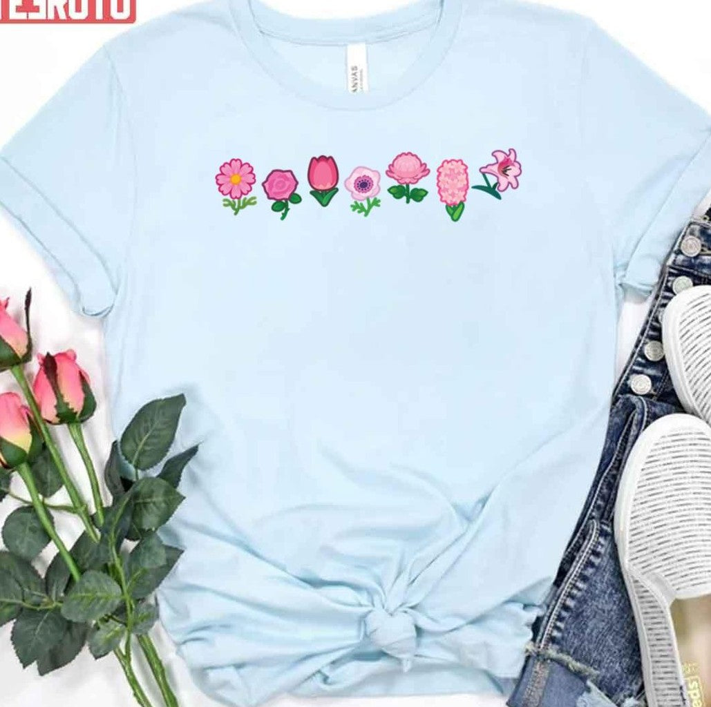 Pink Flower Power Animal Crossing Unisex T-Shirt - T-Shirt, Sweatshirt, Hoodie