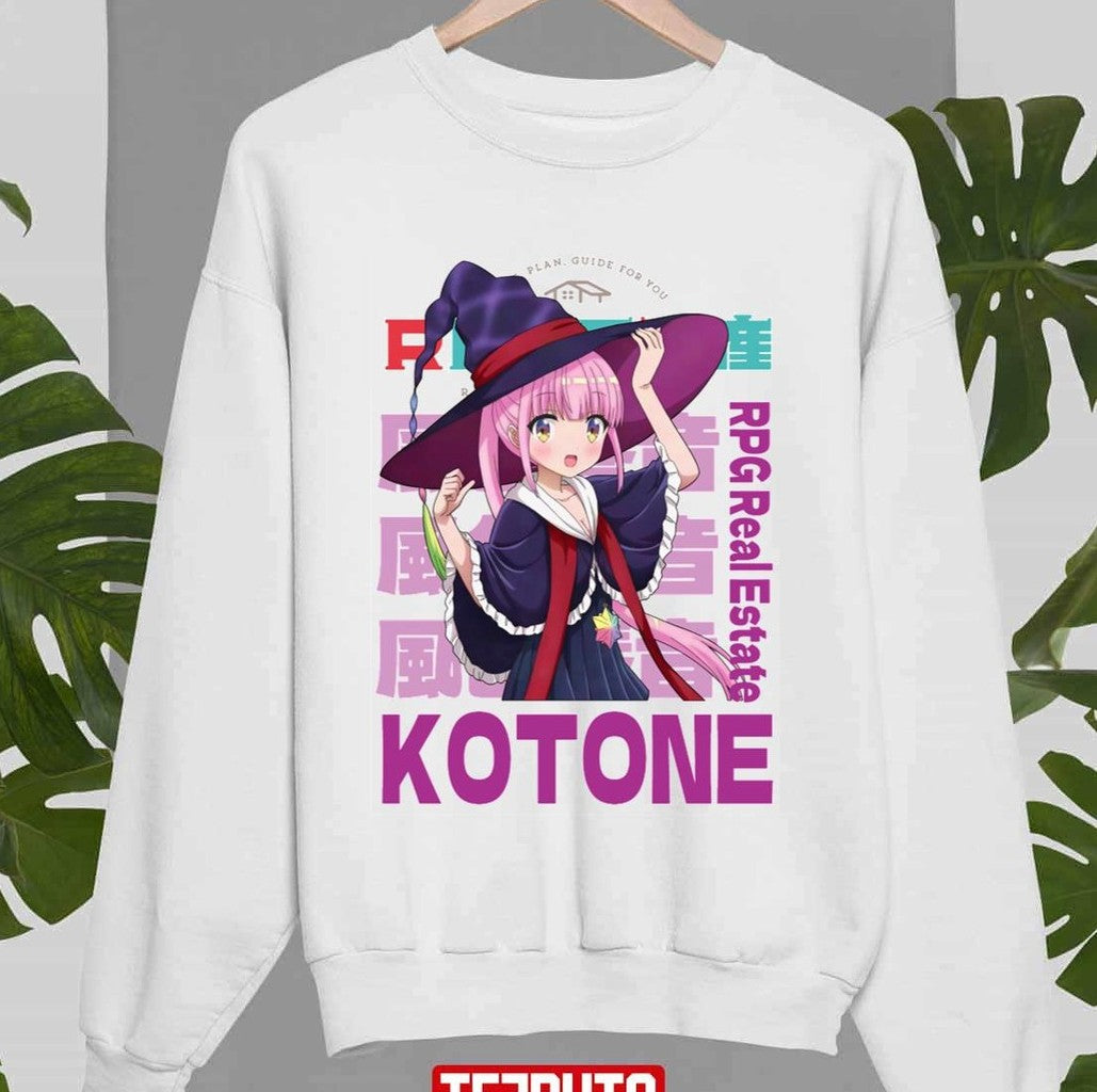 Pink Hair Rpg Real Estate Rpg Fudousan Kotone Art Unisex Sweatshirt - T-Shirt, Sweatshirt, Hoodie