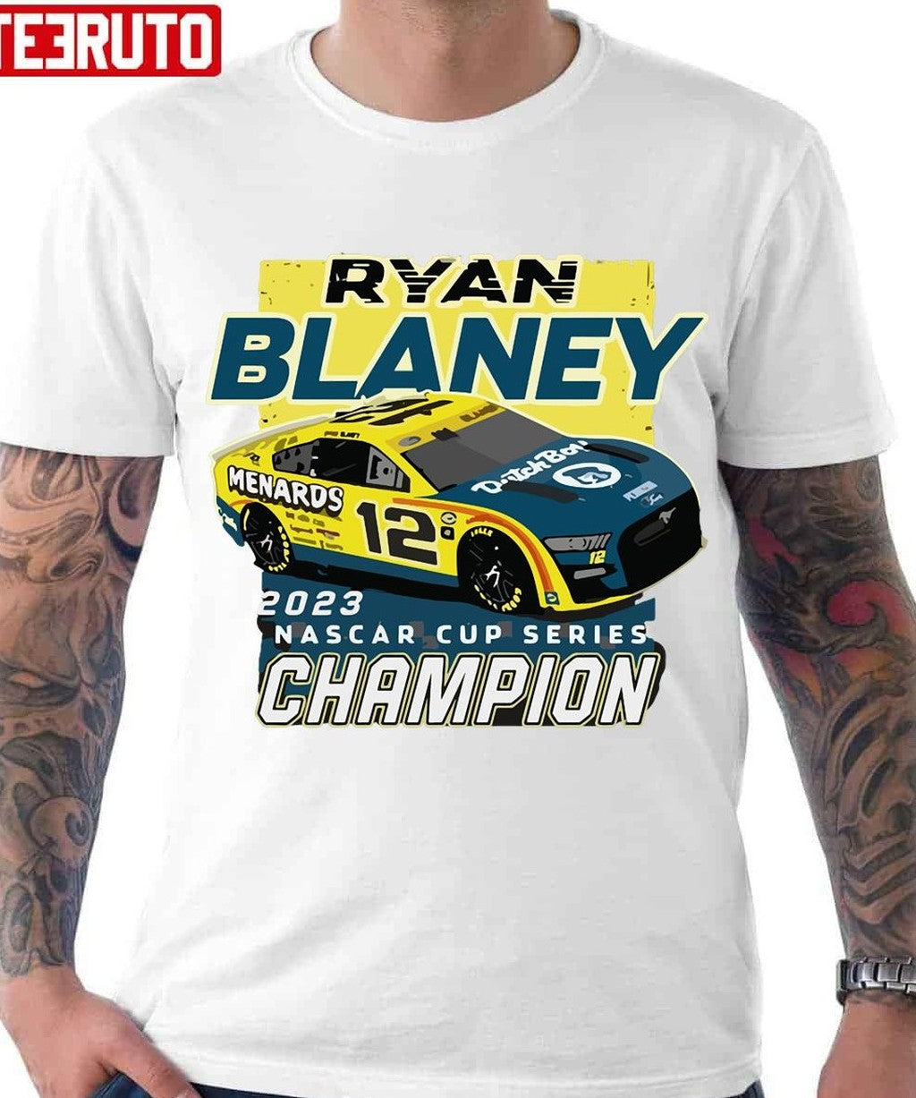 2023 Ryan Blaney Championship Car Unisex T-Shirt - T-Shirt, Sweatshirt, Hoodie