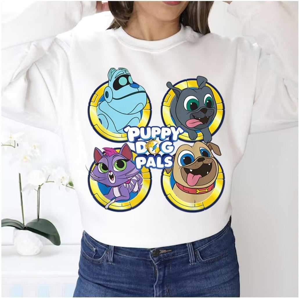 Puppy Dog Pals With Friends Unisex Sweatshirt - T-Shirt, Sweatshirt, Hoodie