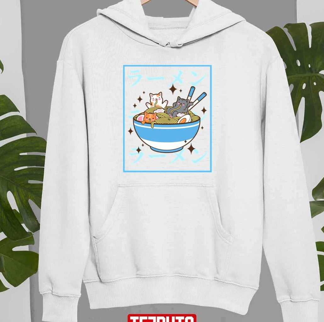 Neko Love Ramen Unisex Hoodie - T-Shirt, Sweatshirt, Hoodie