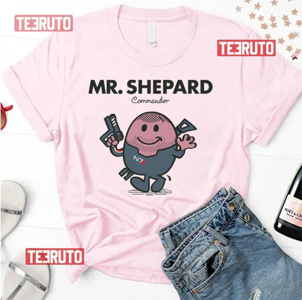 Mr Shepard Mass Effect Unisex T-Shirt - T-Shirt, Sweatshirt, Hoodie