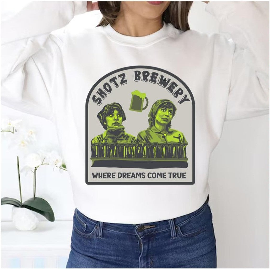 Shotz Brewery Laverne And Shirley Unisex Sweatshirt - T-Shirt, Sweatshirt, Hoodie