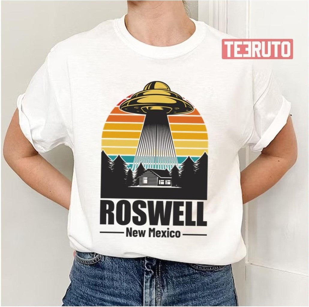 Roswell New Mexico Funny Alien Ufo Gift Unisex T-Shirt - T-Shirt, Sweatshirt, Hoodie