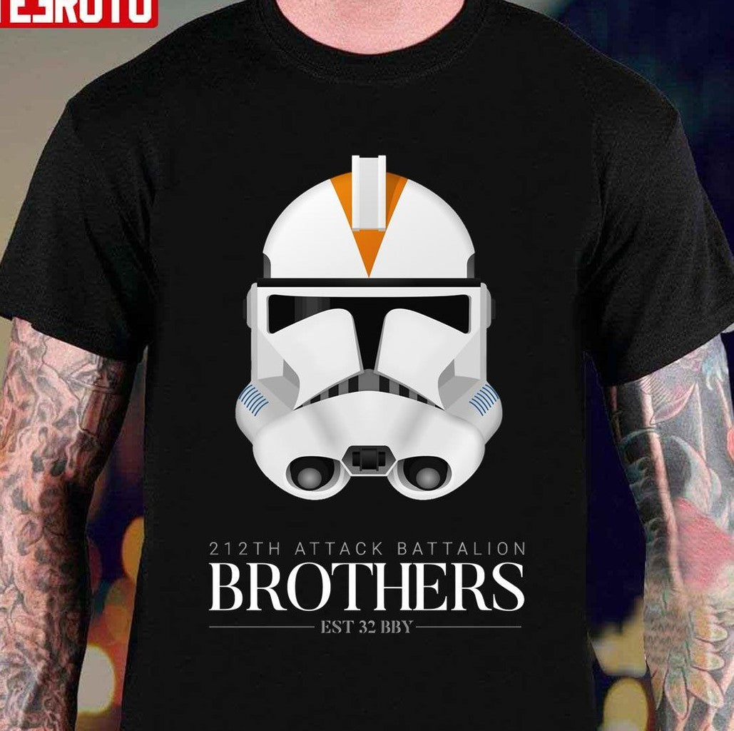 212th Attack Battalion Clone Troopers Brothers Est 32 BBY Unisex T-Shirt - T-Shirt, Sweatshirt, Hoodie
