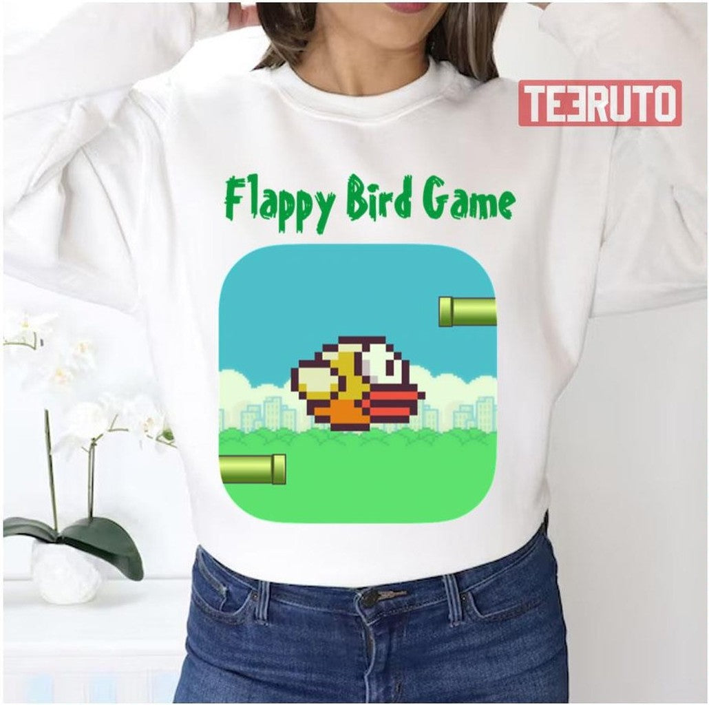 Pixel Art Flappy Bird Game Unisex Sweatshirt - T-Shirt, Sweatshirt, Hoodie
