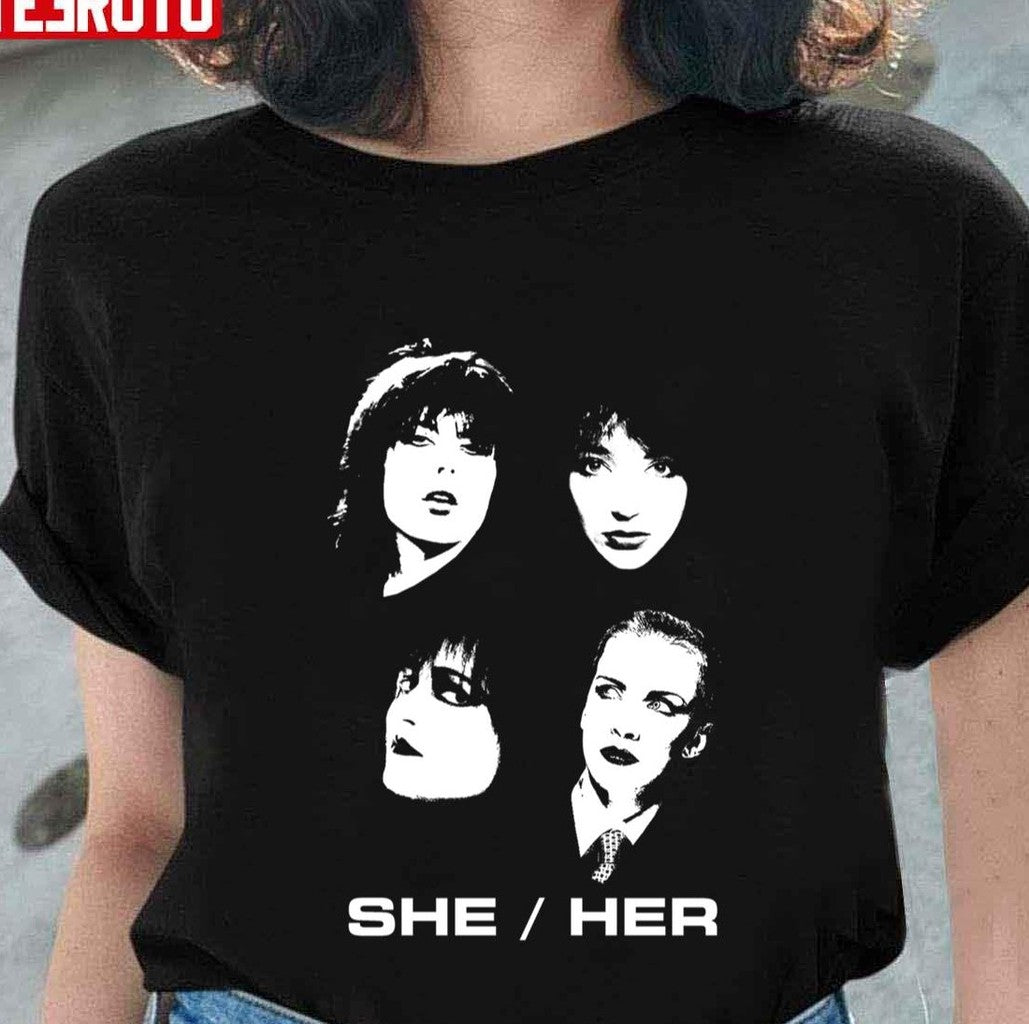 She Her Hers Band Unisex T-Shirt - T-Shirt, Sweatshirt, Hoodie