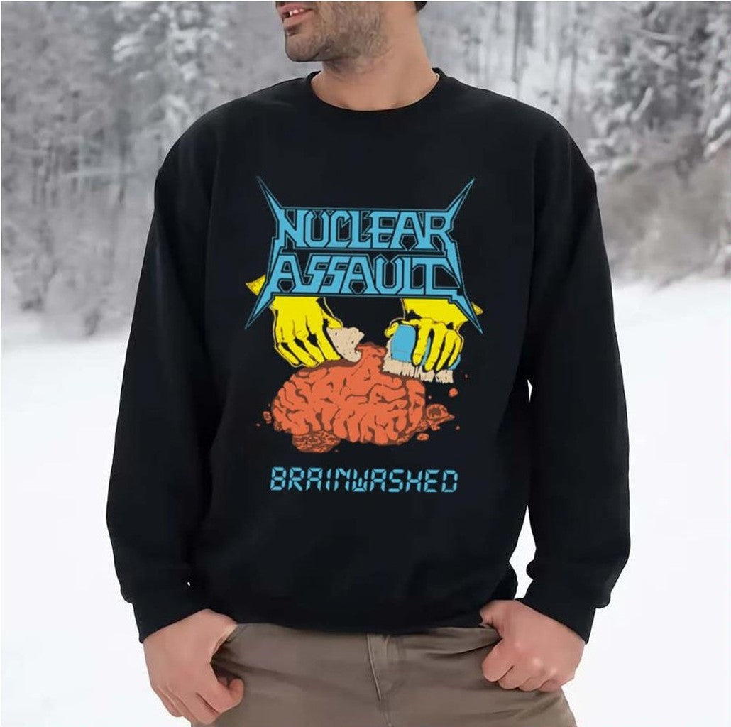 Nuclear Assault Brainwashed Premium Unisex Sweatshirt - T-Shirt, Sweatshirt, Hoodie