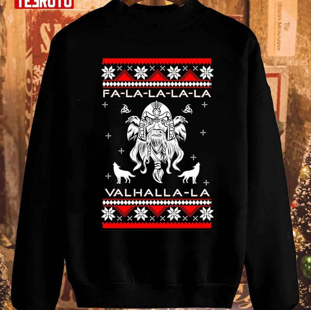 Odin Yul Vking Christmas Pattern Unisex Sweatshirt - T-Shirt, Sweatshirt, Hoodie