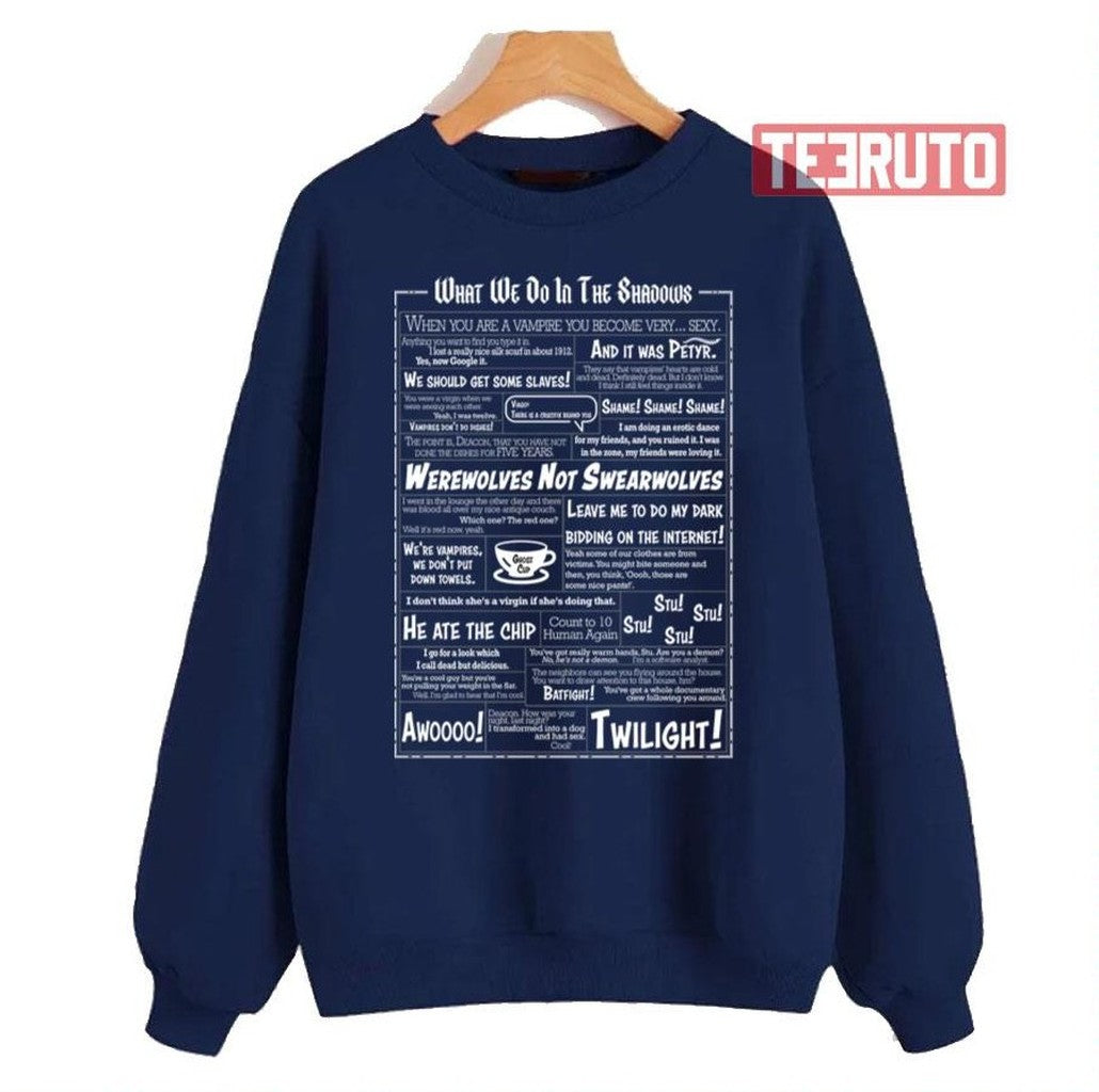 Quote Collage Wwdits What We Do In The Shadows Unisex Sweatshirt - T-Shirt, Sweatshirt, Hoodie