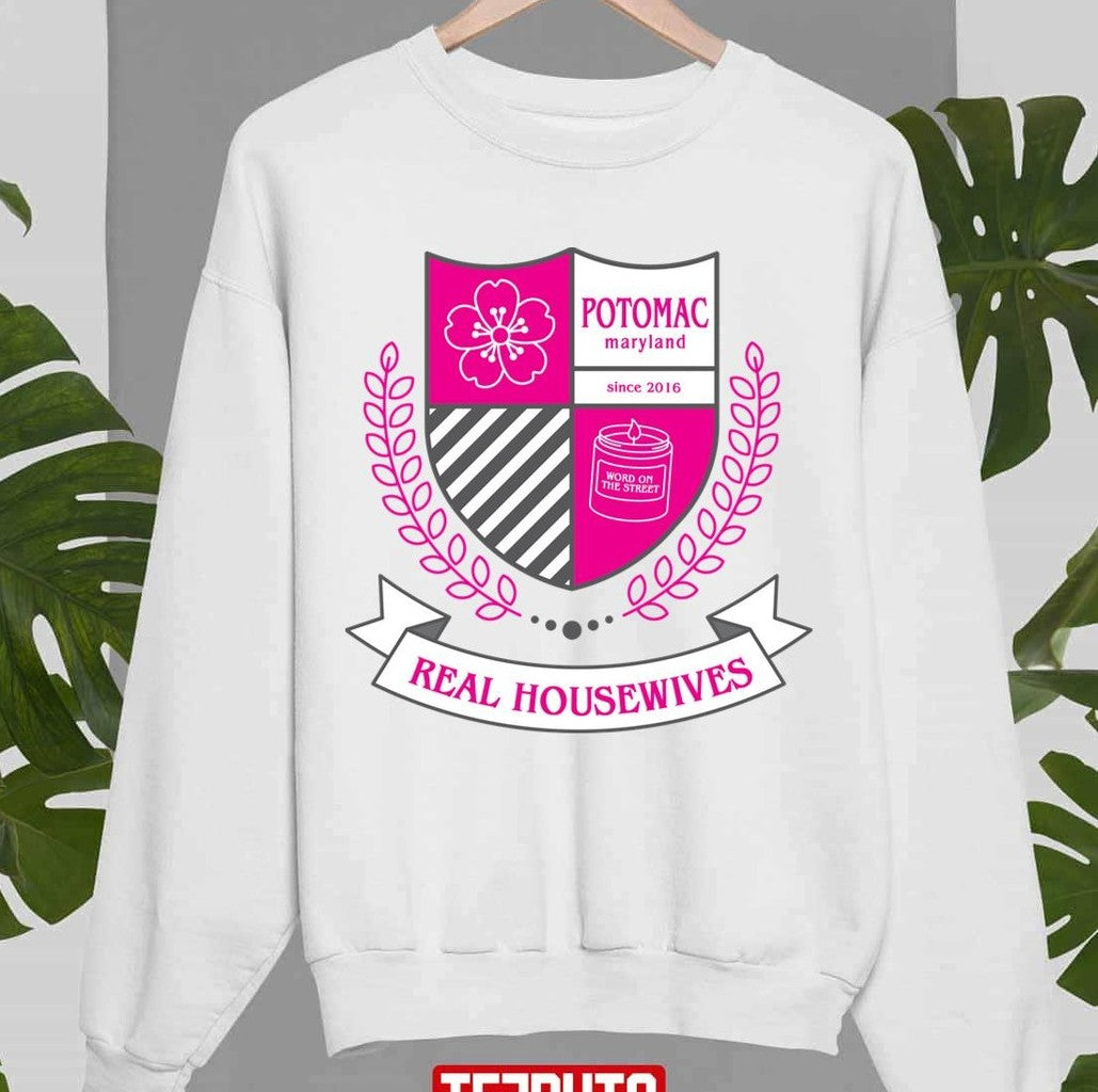 Rhop Real Housewives Of Potomac Collegiate Crest Bravo Fan Gift Unisex Sweatshirt - T-Shirt, Sweatshirt, Hoodie
