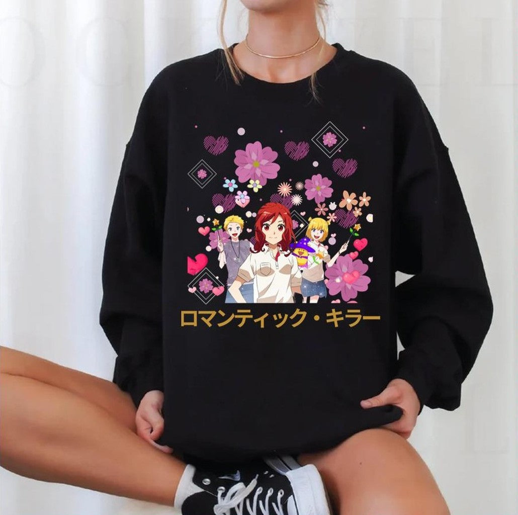 Sakura Flowers Romantic Killer Anime Unisex Sweatshirt - T-Shirt, Sweatshirt, Hoodie