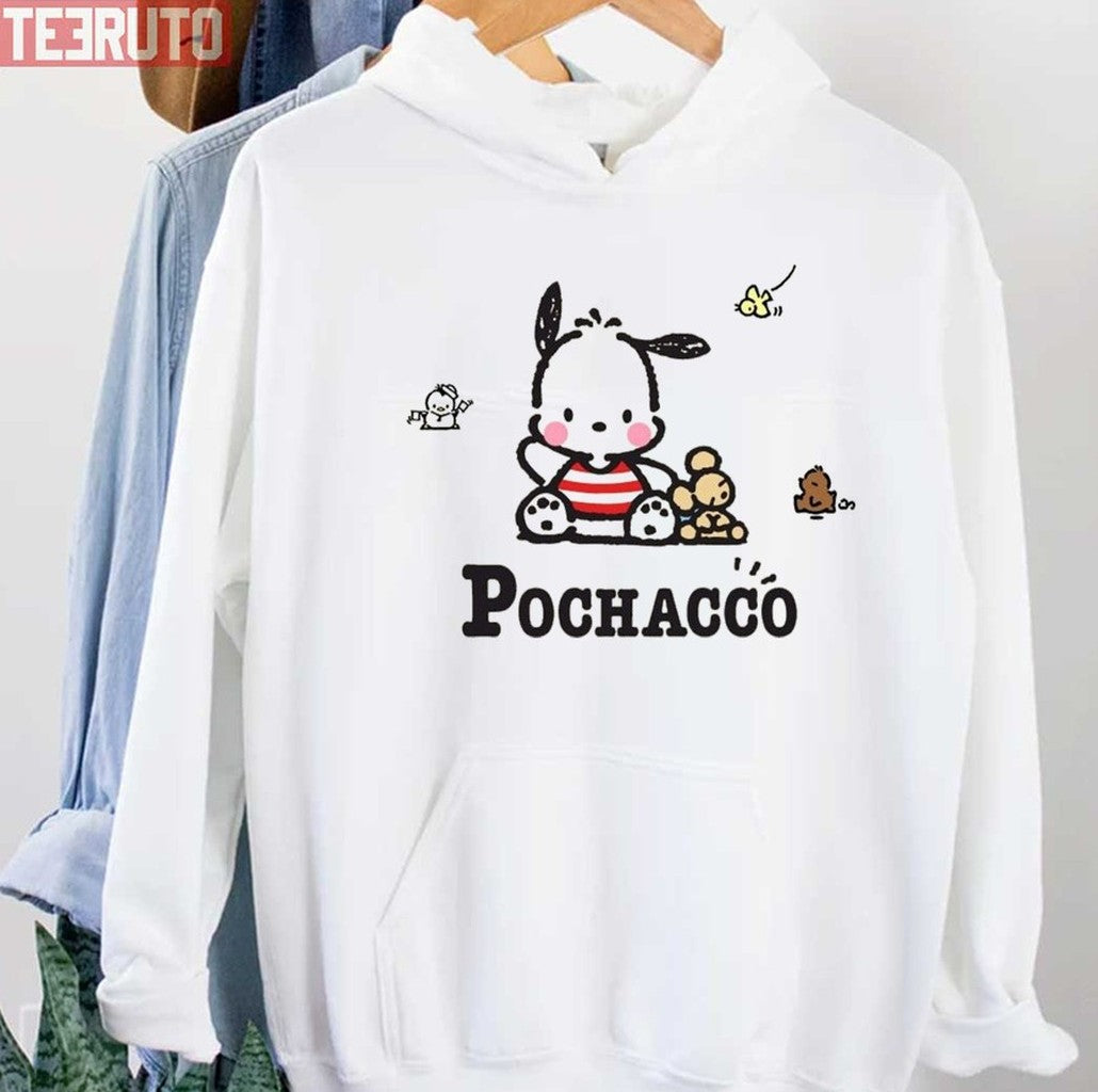 Pochacco Cute Design Sitting Unisex Hoodie - T-Shirt, Sweatshirt, Hoodie