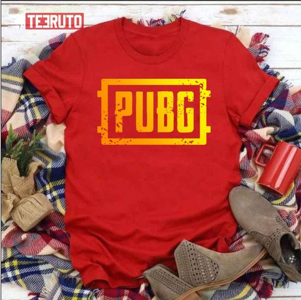 Pubg Yellow Logo Unisex T-Shirt - T-Shirt, Sweatshirt, Hoodie