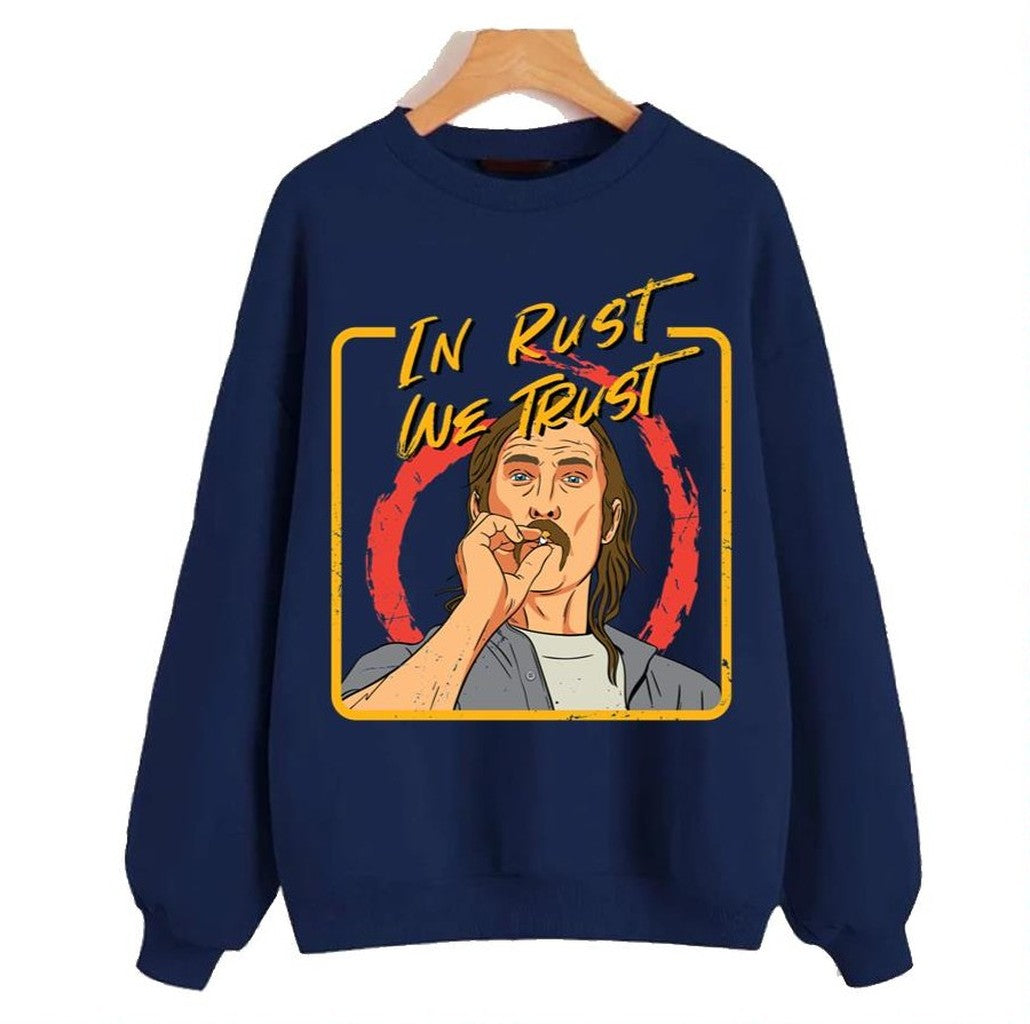 Rust Cohle Cartoon Design Unisex Sweatshirt - T-Shirt, Sweatshirt, Hoodie