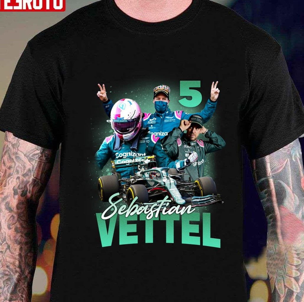 Sebastian Vettel 90s Vintage Unisex T-Shirt - T-Shirt, Sweatshirt, Hoodie