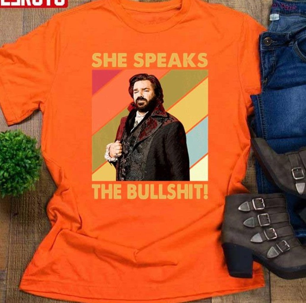 Retro She Speaks The Bullshit Jackie Daytona Unisex T-Shirt - T-Shirt, Sweatshirt, Hoodie