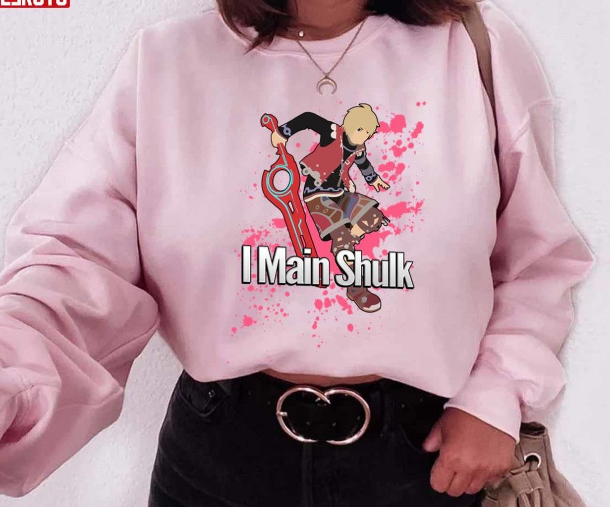 Shulk Super Smash Bros I Main Game Character Unisex Sweatshirt - T-Shirt, Sweatshirt, Hoodie