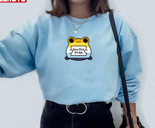 Aro Ace Pride Frogs Lgbtq Pride Month Unisex Sweatshirt - T-Shirt, Sweatshirt, Hoodie