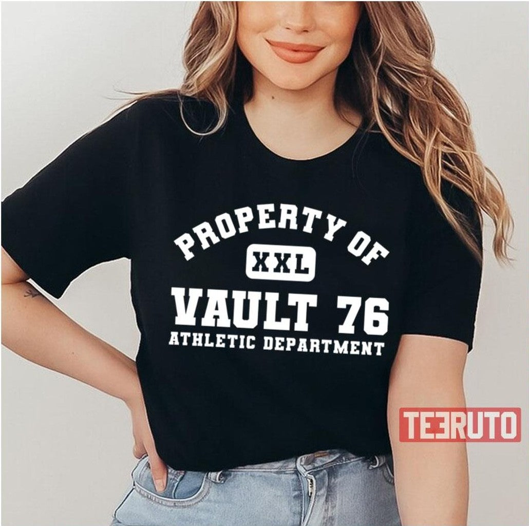 Property Of Vault 76 Athletic Department Fallout Unisex T-Shirt - T-Shirt, Sweatshirt, Hoodie