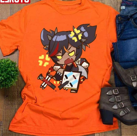 Angry Chibi Xinyan Genshin Impact Unisex T-Shirt - T-Shirt, Sweatshirt, Hoodie