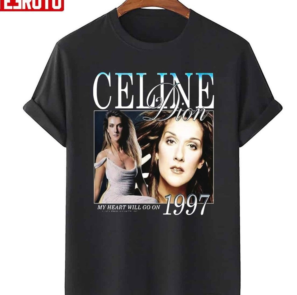 My Heart Will Go On Celine Dion Vintage Unisex T-Shirt - T-Shirt, Sweatshirt, Hoodie