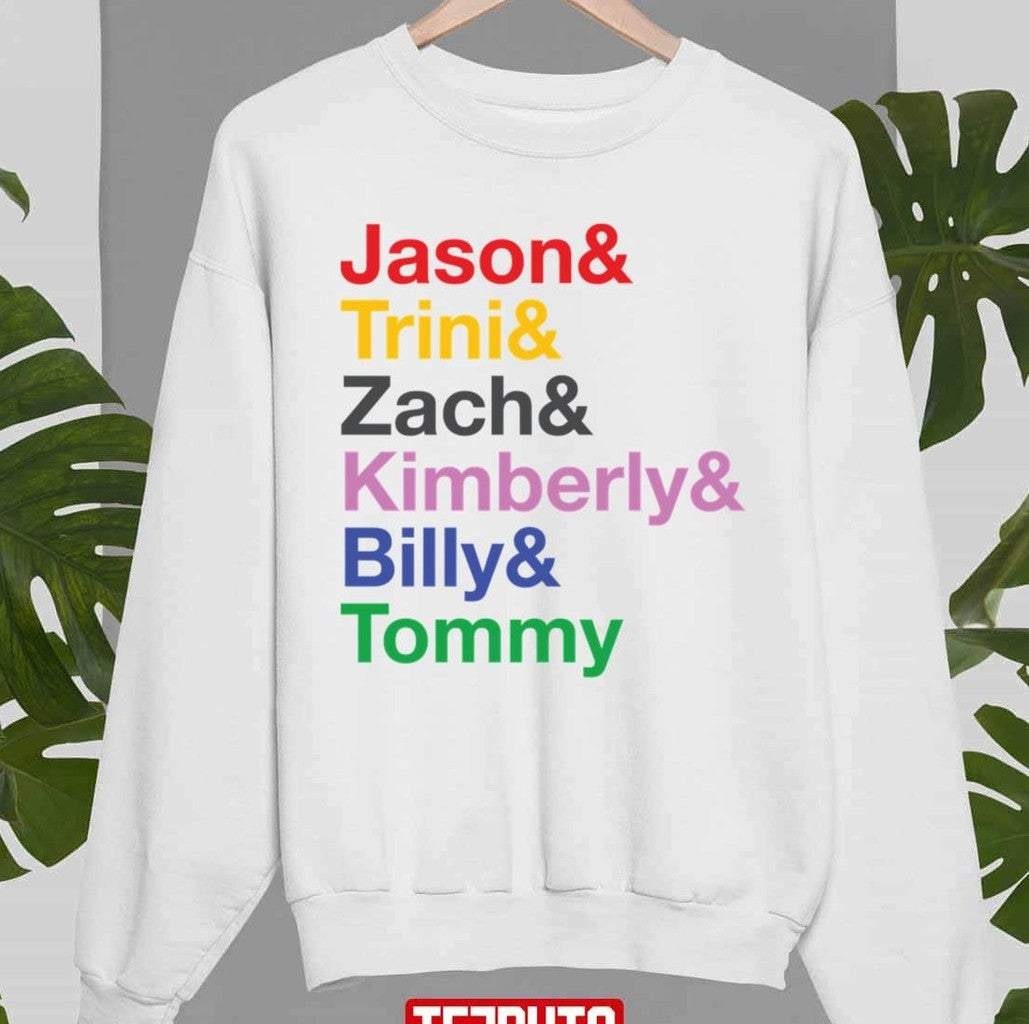 Power Rangers Names Unisex Sweatshirt - T-Shirt, Sweatshirt, Hoodie