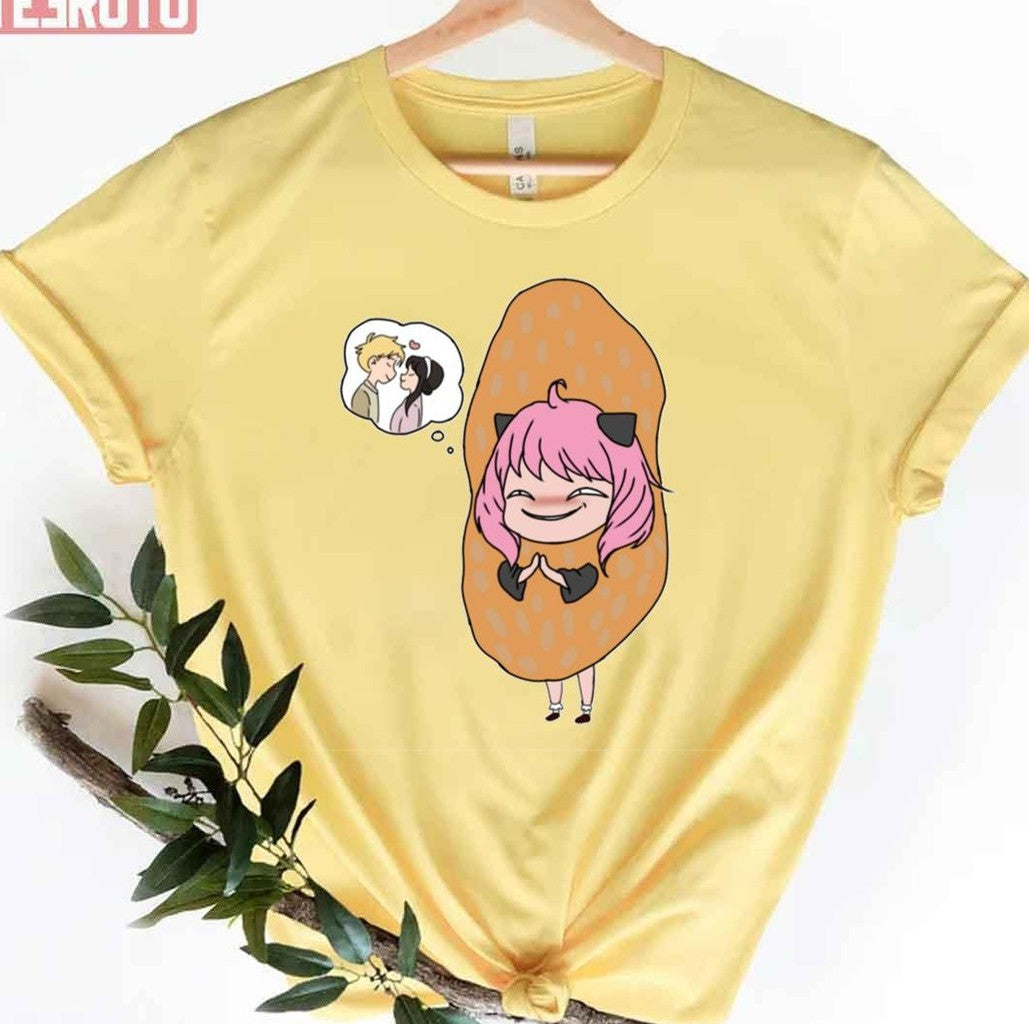 Peanut Anya Smug Spy X Family Unisex T-Shirt - T-Shirt, Sweatshirt, Hoodie