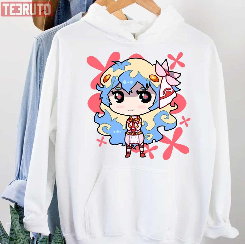 Nia Teppelin Chibi Design Gurren Lagann Unisex Hoodie - T-Shirt, Sweatshirt, Hoodie