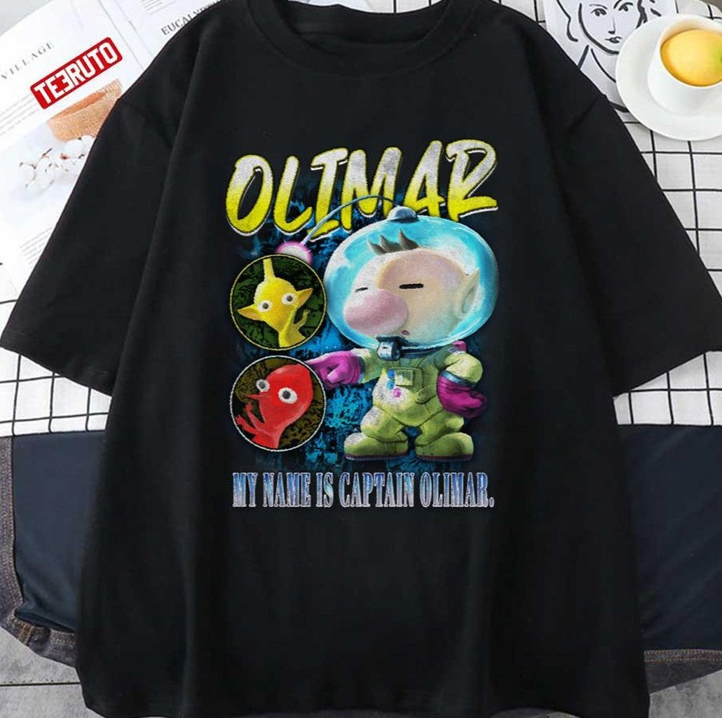 Olimar My Name Is Captain Olimar Smash Bros Vintage Graphic Unisex T-shirt - T-Shirt, Sweatshirt, Hoodie