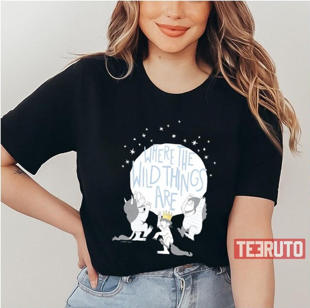 Moon &amp; Stars Where The Wild Things Are Unisex T-Shirt - T-Shirt, Sweatshirt, Hoodie