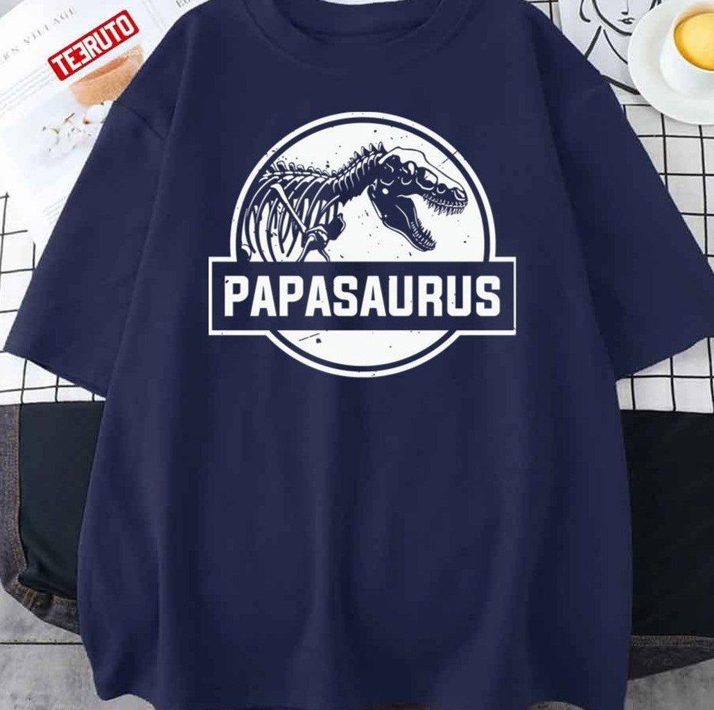 Papasaurus Papa Fathers Day Unisex T-Shirt - T-Shirt, Sweatshirt, Hoodie