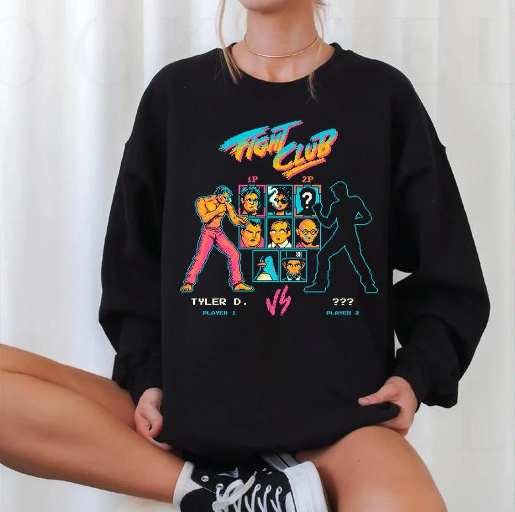 Neon Design Fight Club Movie Unisex Sweatshirt - T-Shirt, Sweatshirt, Hoodie