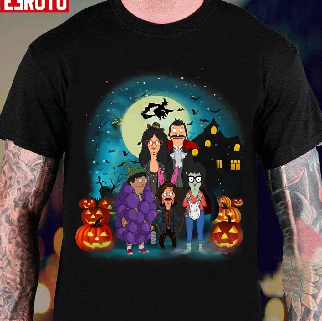 Official Halloween Bobs Burgers Family Unisex T-Shirt - T-Shirt, Sweatshirt, Hoodie