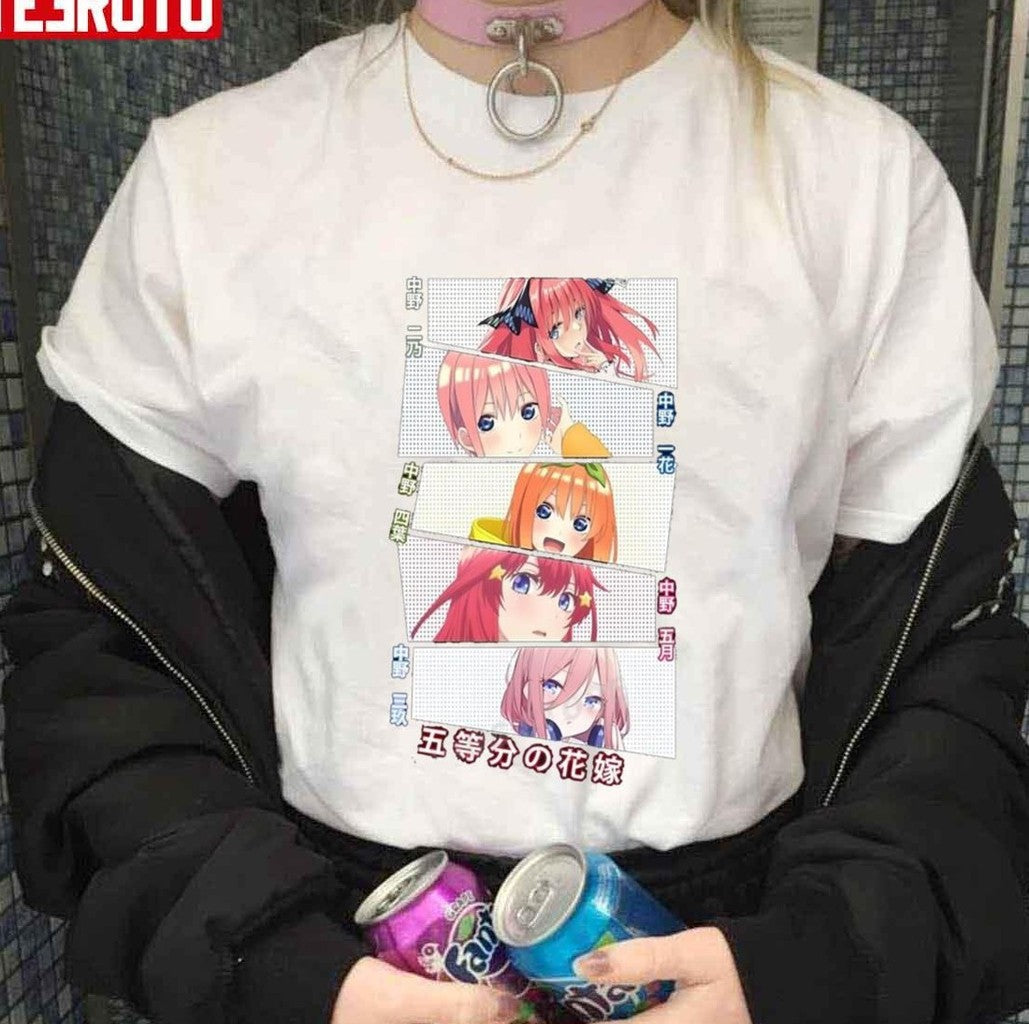 Pretty Squad Characters Of The Quintessential Quintuplets Essential Art Unisex T-shirt - T-Shirt, Sweatshirt, Hoodie
