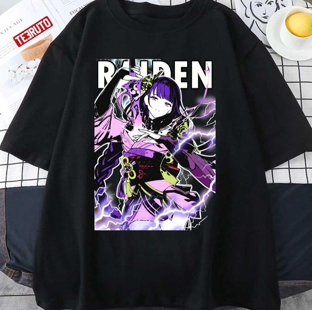 Raiden Shogun Genshin Impact Fan Made Unisex T-Shirt - T-Shirt, Sweatshirt, Hoodie