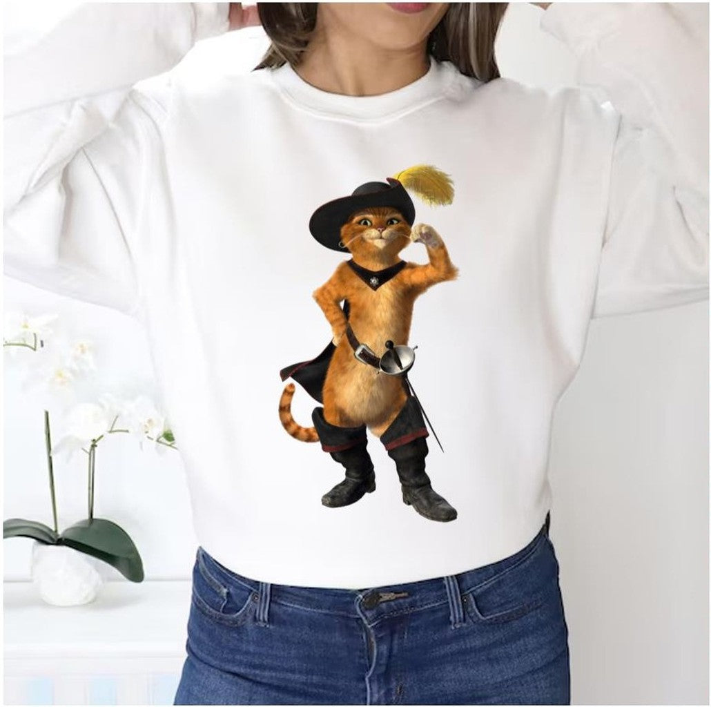 Puss In Boots Memes Unisex Sweatshirt - T-Shirt, Sweatshirt, Hoodie