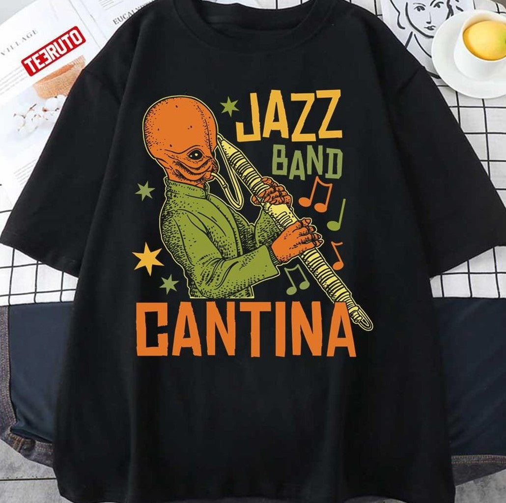 Retro Muisc Design Cantina Jazz Band Unisex T-Shirt - T-Shirt, Sweatshirt, Hoodie
