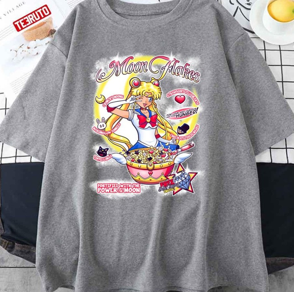 Sailor Moon Flakes Cereal Unisex T-Shirt - T-Shirt, Sweatshirt, Hoodie