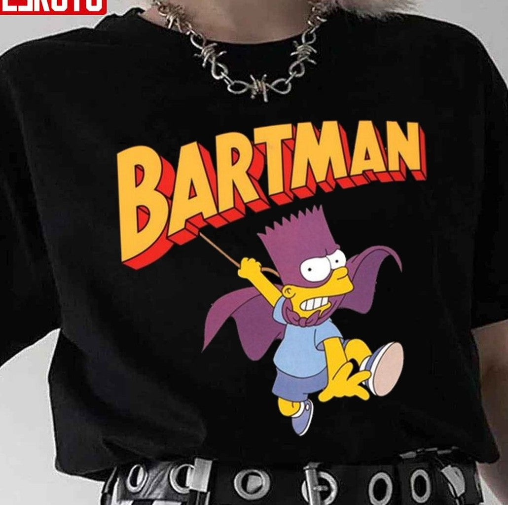 Purple Bart Simpson Bartman The Simpsons Unisex T-Shirt - T-Shirt, Sweatshirt, Hoodie