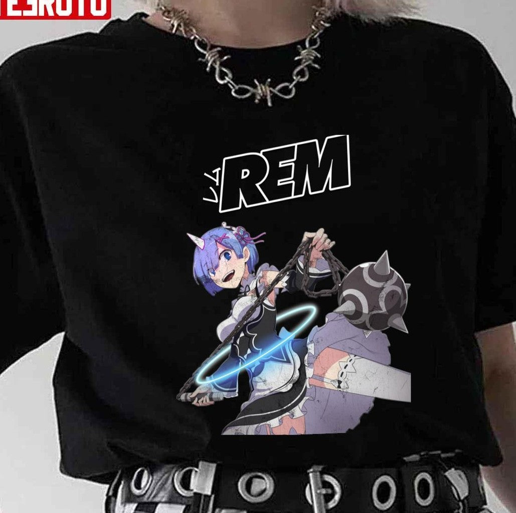 Oni Village Rezero Anime Rem Unisex T-Shirt - T-Shirt, Sweatshirt, Hoodie