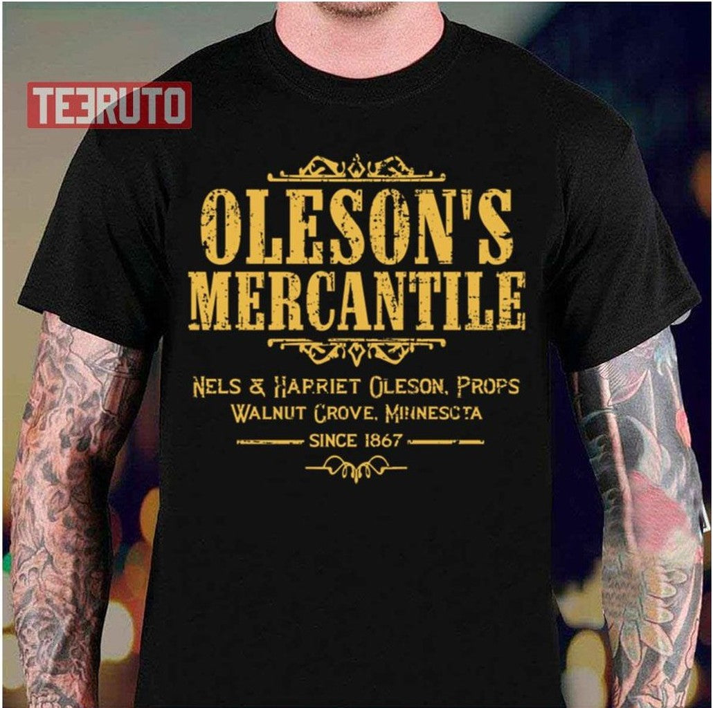 Oleson's Mercantile From Little House On The Prairie Unisex T-Shirt - T-Shirt, Sweatshirt, Hoodie